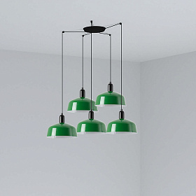 Подвесной светильник TATAWIN зеленый 5xE27