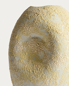 Керамическая ваза Medira цвета экрю и желтого, 32,5 см