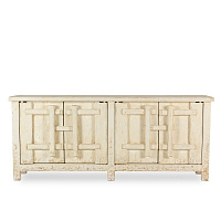 Большой белый сервант Lilos в стиле ваби-саби