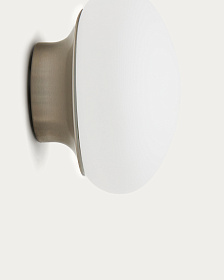 Bamila Бра из дымчатого стекла и никелированного металла Ø15 см