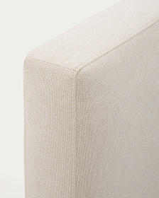 Кровать Blok бежевая со съемными чехлами под матрас 180 х 200 см