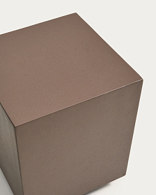 Уличный столик Rustella из коричневого бетона, 35 x 35 см