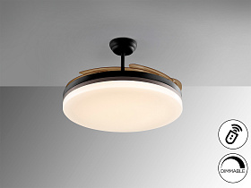 Vento Вентилятор потолочный со светодиодом черный D80/150 DIM