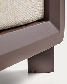 Уличное кресло Nerano из коричневого алюминия