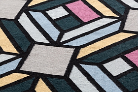 Ковер Parquet Tetragon синий 147x213