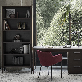 Стеллаж RONDA темный орех V36W1