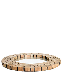 Зеркало Ellipse древесина