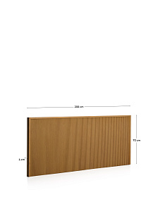 Изголовье Helvine из дубового шпона для кровати до 180 см