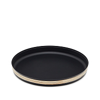 Shai Поднос из нержавеющей стали и ротанга 33 см