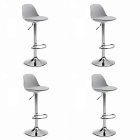 4 барных стула Orlando (комплект) серый
