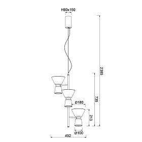 9218 Люстра подвесная NEW YORK