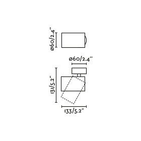 Бра регулируемое Stan белое