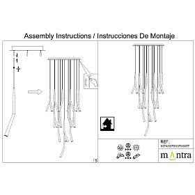 9377+9240 (24L) Подвесная люстра BOOMERANG