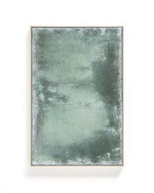 Абстрактная картина Selnar зеленая 60 x 90 см