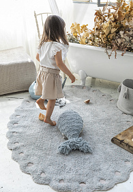 Ковер Сосновая шишка жемчужно-голубой 130*180