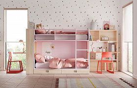 Детская спальня с кроватью Flat и полкой Secret