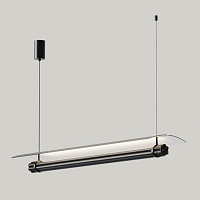 Подвесной светильник Tasta матовый черный/черный мрамор