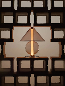 Настольная лампа Fragile янтарный