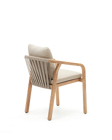 Malaret Стул из массива эвкалипта и белого шнура