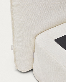 Изголовье кровати Jaira из белого шенилла со съемным чехлом для кроватей шириной до 160 см