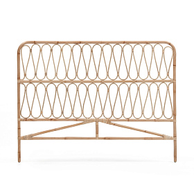 Caterina Изголовье из ротанга с натуральной отделкой для кроватей 150 см