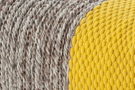 Пуф Mangas Space Plait желтый