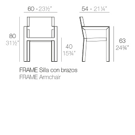 Стул Frame с подлокотниками