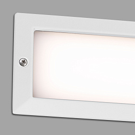 Встраиваемый светильник уличный Stripe 2L белый