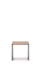 Litto Приставной столик из шпона ореха натурального цвета 55 x 40 см