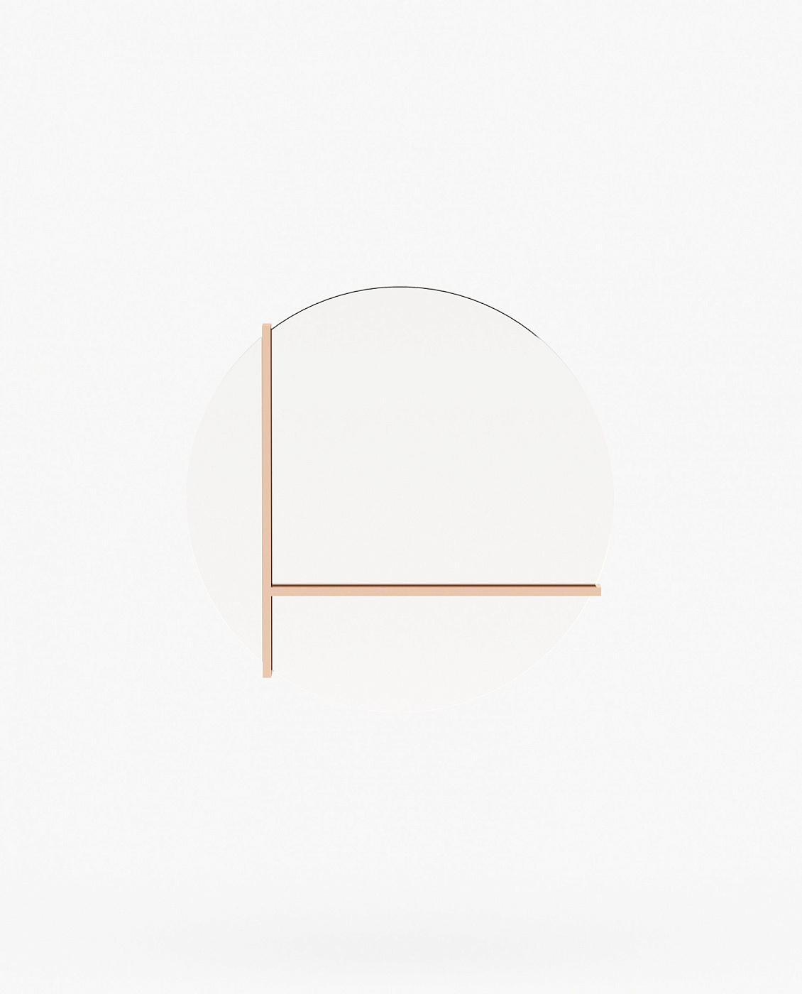 Круглое зеркало James