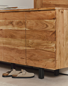 Сервант Uxue из массива акации с беленой отделкой 200 x 88