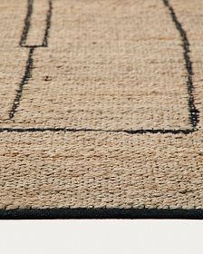 Ковер Velira из джута с графическим рисунком 200 x 300 см