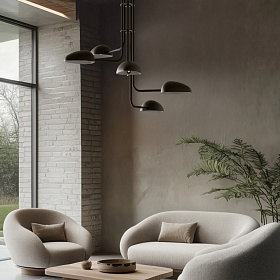 Подвесной светильник Kezo 5L черный/SILHOUETTE