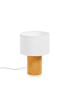 Bianella Вельветовая настольная лампа горчичного цвета