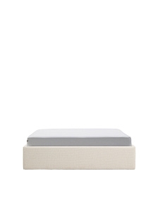 Основание кровати Nelzi из шенилла цвета экрю для матраса 150 x 200 см