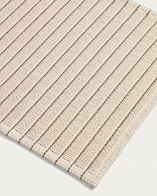 Хлопковый коврик для ванной Merade с зелеными полосками, 50 x 80 см