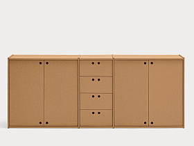 Сервант Wally 4D4D натуральный