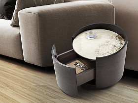 Iza Прикроватная тумбочка черный