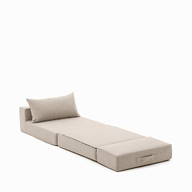 Arty бежевый трансформируемый пуф/кровать 70 x 89 (200) см