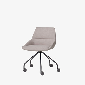 Стул офисный поворотный Dunas XS на стальном основании с колесиками