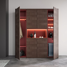 Модульный высокий шкаф с подсветкой Artdeko