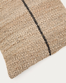 Чехол для подушки Lirta из джута с контрастной отделкой 70 x 70 см