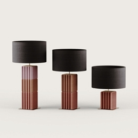 Настольная лампа Pire NAC 140/1 матовая латунь с абажуром 801021/41