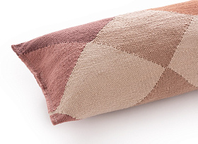 Подушка Diamond оранжевый-винный