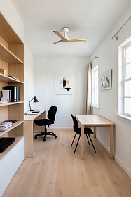 Потолочный вентилятор KLIM S Ш925mm белый 3 PALAS  светлый дуб