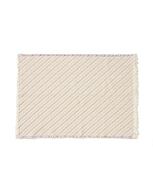 Коврик для ванной Janu из 100% хлопка жаккард цвета экрю 50 x 70 см