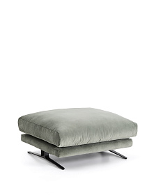 Пуф для ног Veliro из зеленого бархата, 85 x 90 см