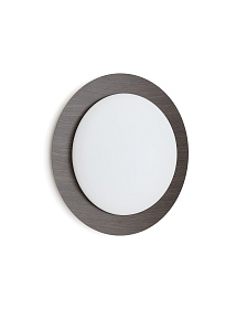 Потолочный светильник Novae из светлой шлифованной стали с имитацией дерева