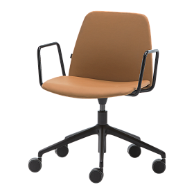 Мягкий стул Unnia с 5-спицевой алюминиевой поворотной основой + газлифт