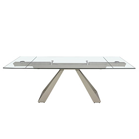 Раздвижной обеденный стол 1125/MC22052DT из закаленного стекла 160/200/240 x 90 